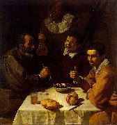 Diego Velazquez Drei Manner am Tisch oil painting reproduction